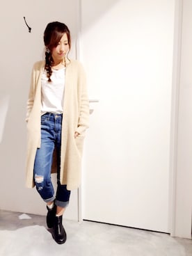 「白ニット」｜archivesさん（レディース・158cm）の秋コーディネート