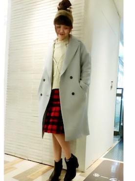 「archives（アルシーヴ）のアイテム（スカート）」を使った、archivesさん（レディース・155cm）の秋コーディネート
