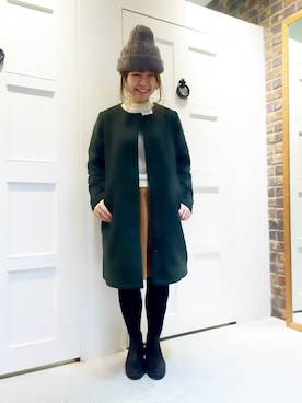 「archives（アルシーヴ）のアイテム（ブーツ）」を使った、archivesさん（レディース・154cm）の秋コーディネート