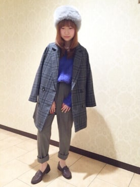 「archives（アルシーヴ）のアイテム（チェスターコート）」を使った、archivesさん（レディース・156cm）の秋コーディネート