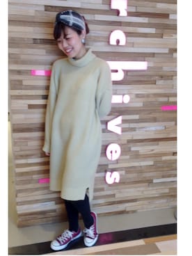 「黒タイツ」｜archivesさん（レディース・156cm）の冬コーディネート