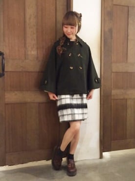 「黒タイツ」｜archivesさん（レディース・154cm）の冬コーディネート