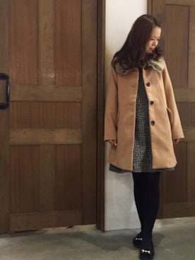 「キャメル」｜archivesさん（レディース・156cm）の冬コーディネート