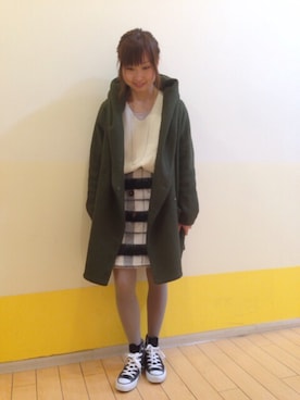 「archives（アルシーヴ）のアイテム（その他アウター）」を使った、archivesさん（レディース・153cm）の冬コーディネート