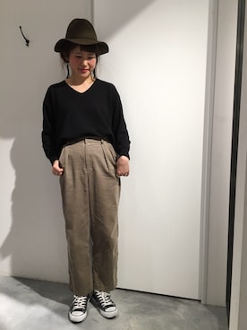 「black」｜archivesさん（レディース・158cm）の冬コーディネート