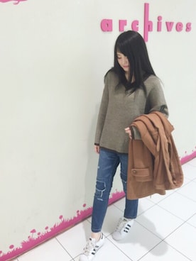 archivesさん（レディース・153cm）の冬コーディネート