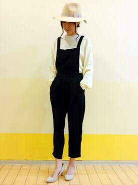 「archives（アルシーヴ）のアイテム（つなぎ/オールインワン）」を使った、archivesさん（レディース・158cm）の冬コーディネート