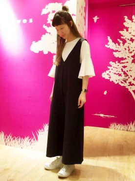 「archives（アルシーヴ）のアイテム（オールインワン・サロペット）」を使った、archivesさん（レディース・165cm）の春コーディネート