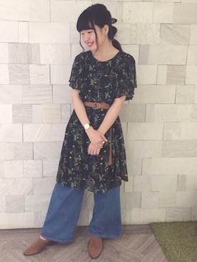 「black」｜archivesさん（レディース・170cm）の春コーディネート