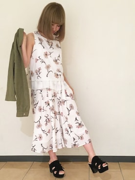 「ガウチョパンツ」｜archivesさん（レディース・156cm）の春コーディネート