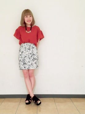 「袖フリル」｜archivesさん（レディース・156cm）の春コーディネート