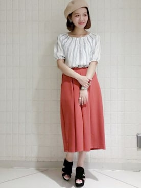 「スカーチョ」｜archivesさん（レディース・154cm）の夏コーディネート