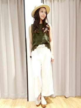 「ガウチョパンツ」｜archivesさん（レディース・165cm）の夏コーディネート