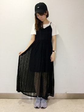 「archives（アルシーヴ）のアイテム（帽子）」を使った、archivesさん（レディース・154cm）の夏コーディネート