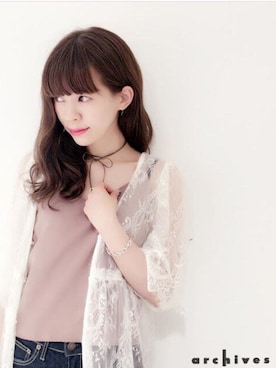 「archives（アルシーヴ）のアイテム（その他）」を使った、archivesさん（レディース・162cm）の夏コーディネート