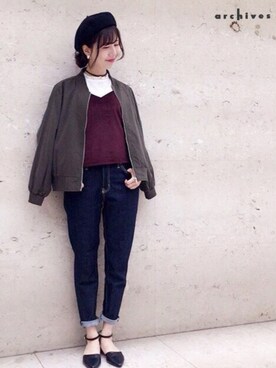 archivesさん（レディース・162cm）の秋コーディネート
