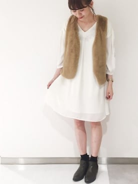 「archives（アルシーヴ）のアイテム（ブーツ）」を使った、archivesさん（レディース・162cm）の秋コーディネート