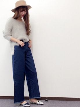 「カットオフデニム」｜archivesさん（レディース・162cm）の秋コーディネート