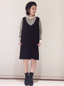 「archives（アルシーヴ）のアイテム（ブーツ）」を使った、archivesさん（レディース・150cm）の秋コーディネート