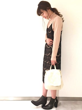 「archives（アルシーヴ）のアイテム（ブーツ）」を使った、archivesさん（レディース・162cm）の秋コーディネート