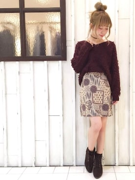 「archives（アルシーヴ）のアイテム（ブーツ）」を使った、archivesさん（レディース・153cm）の秋コーディネート