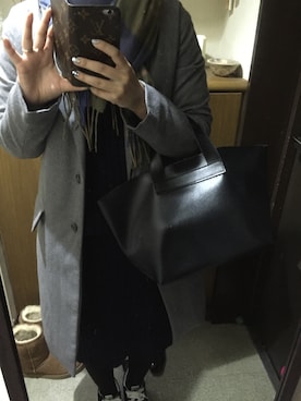 「PLST（プラステ）のアイテム（セットアップ）」を使った、ayumiさん（レディース・158cm）の冬コーディネート