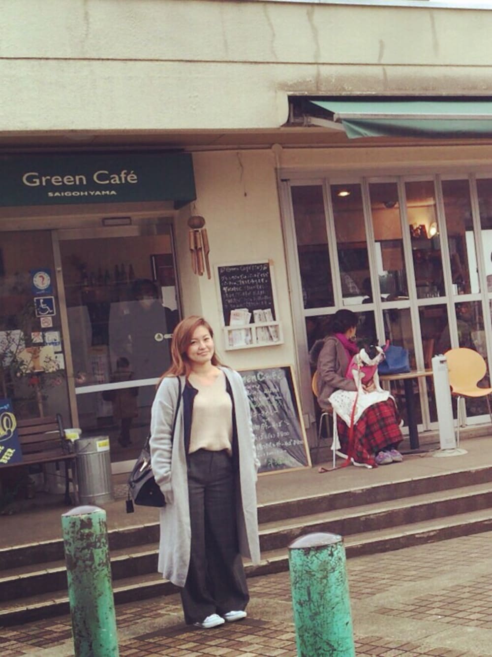 「大人カジュアル、PLST、RonHerman、BAREFOOT DREAMS、Saint Laurent、UNIQLO、代官山、西郷山公園」｜「PLSTのアイテム（ニット/セーター、ベージュ系）」を使った、ayumiさん（レディース・158cm）の春コーディネートの1枚目の写真