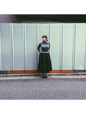 「TOGA（トーガ）のアイテム（トップス、グレー系）」を使った、MAIKOさん（レディース・162cm）の冬コーディネート