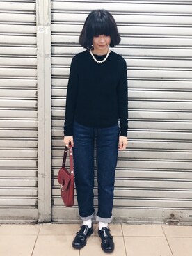 「Church's（チャーチ）のアイテム（その他シューズ、ブラック系）」を使った、twiggyさん（レディース）の秋コーディネート