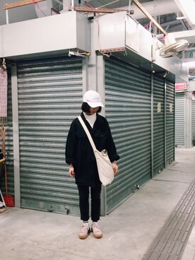 「PUMA（プーマ）のアイテム（スニーカー、ピンク系）」を使った、twiggyさん（レディース）の冬コーディネート