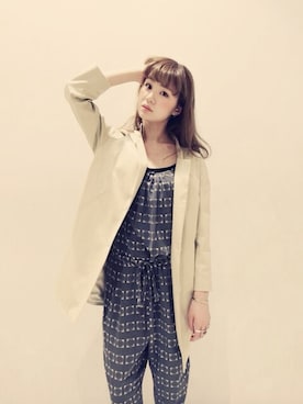 「Steven Alan（スティーブンアラン）のアイテム（オールインワン・サロペット）」を使った、allyさん（レディース・170cm）の春コーディネート