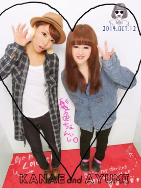 「アイテム（ブーティ）」を使った、Kanaeさん（レディース・160cm・10代）の秋コーディネート
