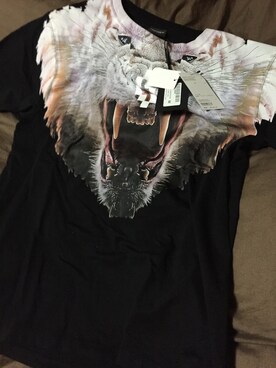 「MARCELO BURLON（マルセロ・バーロン）のアイテム（Tシャツ/カットソー、ブラック系）」を使った、S.K.さん（メンズ）の春コーディネート