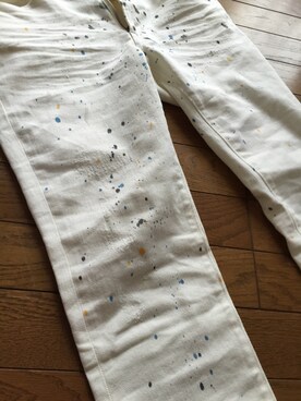「GU（ジーユー）のアイテム（デニムパンツ、ホワイト系）」を使った、S.K.さん（メンズ）の春コーディネート