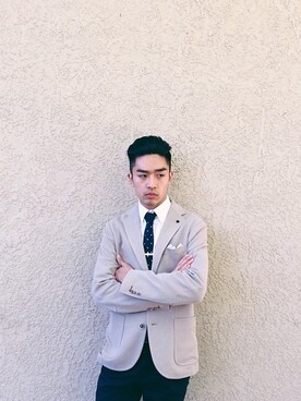 「MANGO（マンゴ）のアイテム（ジャケット/アウター）」を使った、Ryan Cheung さん（メンズ・178cm）の冬コーディネート