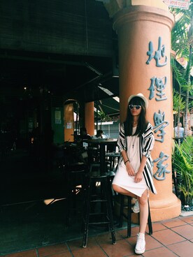 「travel」｜「アイテム（その他シューズ）」を使った、Hsin-Ting Hsuさん（レディース・164cm）の秋コーディネート