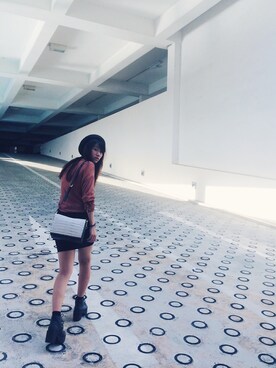 「streetsnap」｜「アイテム（キャップ）」を使った、Hsin-Ting Hsuさん（レディース・164cm）の冬コーディネート