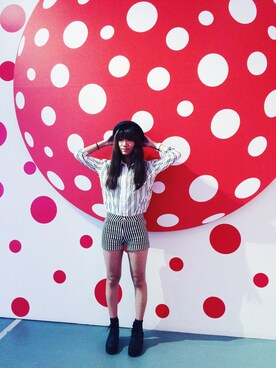 「streetsnap」｜「アイテム（キャップ）」を使った、Hsin-Ting Hsuさん（レディース・164cm）の夏コーディネート