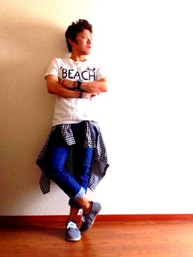 まつむしさん（メンズ・172cm）の夏コーディネート