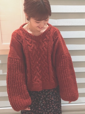 「バルーンスリーブ」｜るっこさん（レディース・153cm）の秋コーディネート