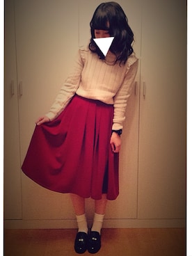 maho⍩⃝⃜さん（レディース・153cm）の冬コーディネート