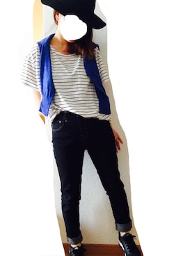 「SLOBE IENA（スローブイエナ）のNIKE エアマックスインビガー（スニーカー）」を使った、もここさん（レディース・152cm）の夏コーディネート