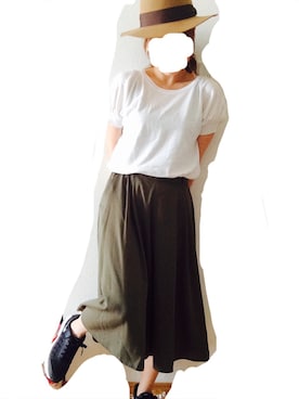 「SLOBE IENA（スローブイエナ）のNIKE エアマックスインビガー（スニーカー）」を使った、もここさん（レディース・152cm）の夏コーディネート