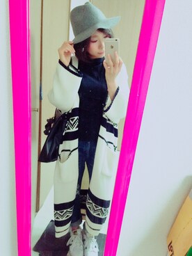 「アイテム（キーホルダー）」を使った、ゆゆゆ!さん（レディース・152cm）の秋コーディネート