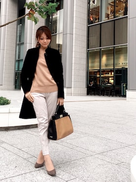 「NARACAMICIE（ナラカミーチェ）のアイテム（トレンチコート）」を使った、ｋａｏｒｕ♢さん（レディース・160cm）の秋コーディネート