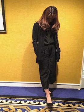 「コムサデモード」｜Aniesさん（レディース・164cm）の冬コーディネート