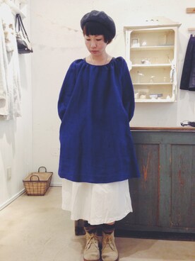 「キュロット」｜「アイテム（ワンピース/ドレス）」を使った、douxbleu吉祥寺店さん（レディース・153cm）の冬コーディネート