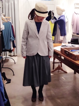 「Odds（オッズ）のアイテム（帽子）」を使った、douxbleu吉祥寺店さん（レディース・151cm）の春コーディネート