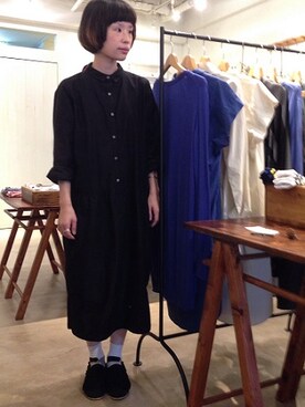 「doux bleu （ドゥーブルー）のアイテム」を使った、douxbleu吉祥寺店さん（レディース・150cm）の秋コーディネート