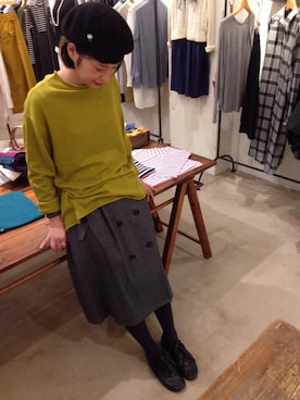 「doux bleu （ドゥーブルー）のアイテム」を使った、douxbleu吉祥寺店さん（レディース・150cm）の秋コーディネート
